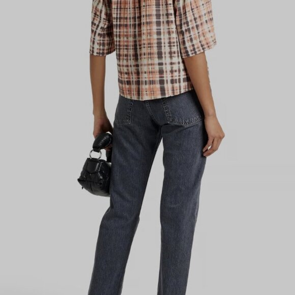 JOIE Lyell Twist Front Printed Cotton Top - Picture 4 of 12